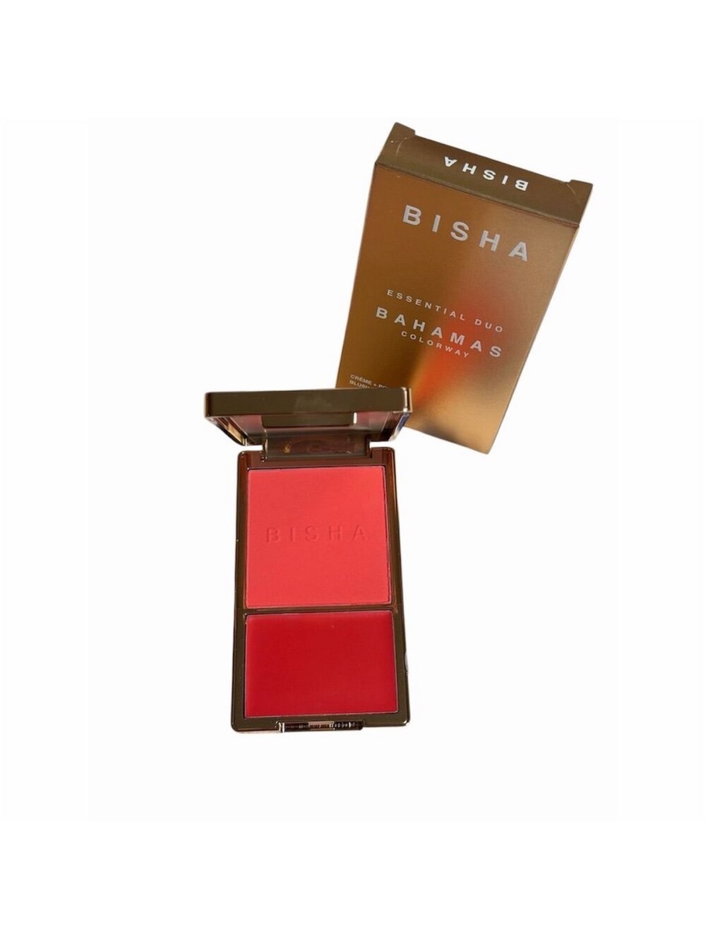 BISHS Dual Cheek Blush Duo in peachy Coral tones